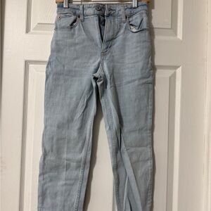 Abercrombie The Mom high rise skinny curve love jeans 24